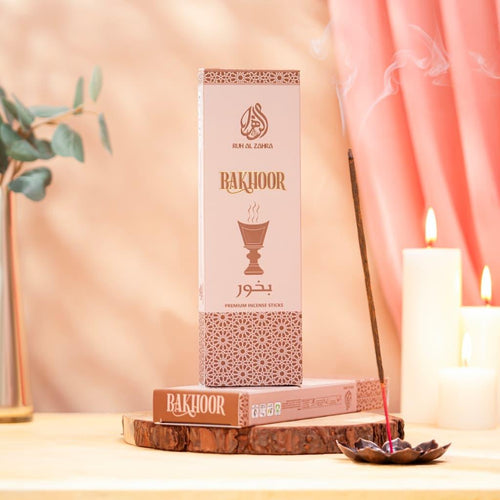 Bakhoor incense sticks burning with rich Arabic aroma luxury home fragrance ARWAH